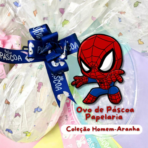 Ovo de Páscoa Supresa Papelaria - Homem Aranha