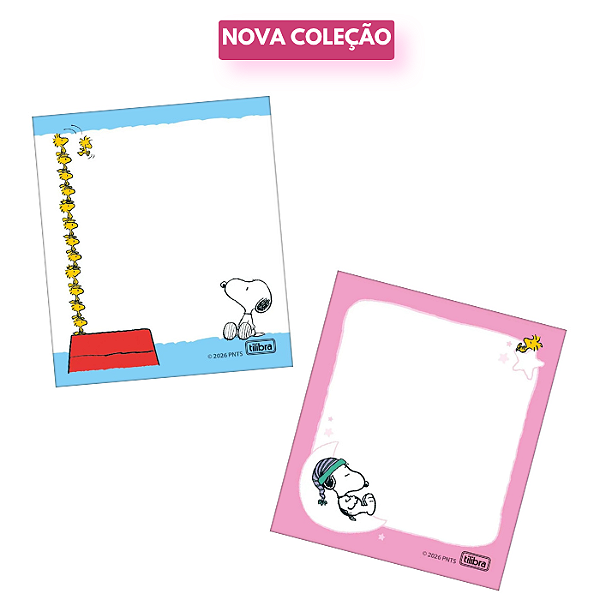 Bloco Tile Notes Snoopy 80X91mm 100 Fls - Tilibra