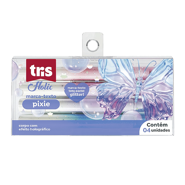 Marca-Texto Holic Pixie 4 Unidades - Tris