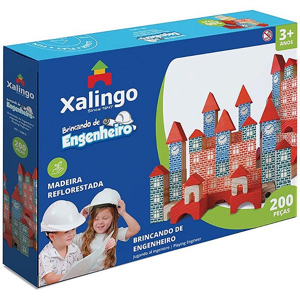 Brinquedo para montar brincando de engenheiro 200pc. - xalingo (unidade)