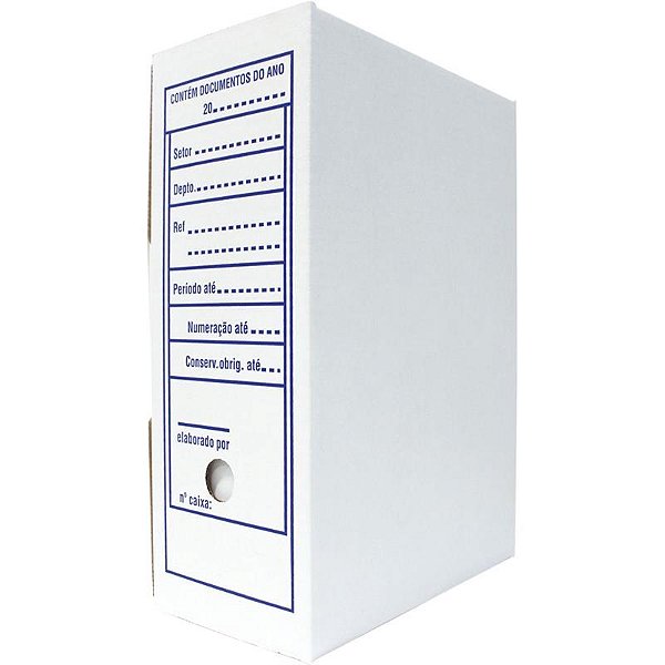 Arquivo morto papelao branco 35x13,3x24,7cm. 240g. - klabin s.a (pct.c/25)