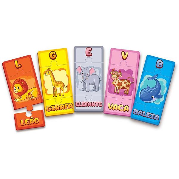Brinquedo educativo descobrindo o alfabeto 78pcs - ggb plast (unidade)