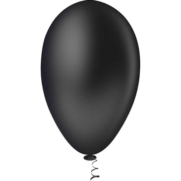 Balao 7 liso preto pic pic - riberball (pct.c/50)