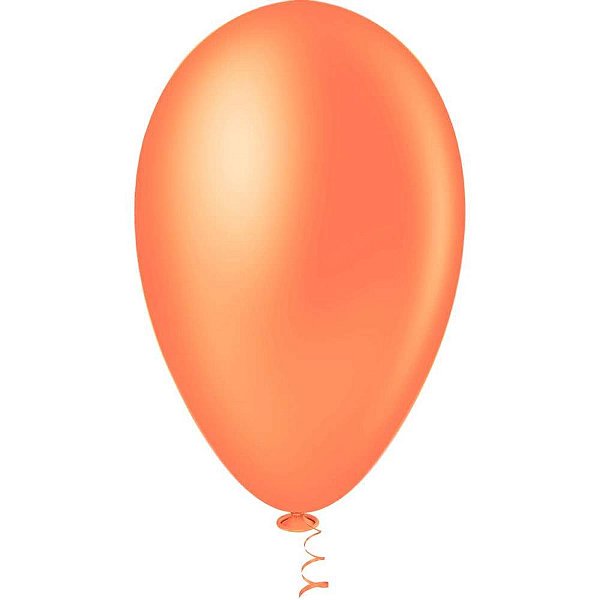 Balao 6,5 liso laranja gran festa - riberball (pct.c/50)
