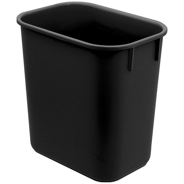 Lixeira para escritorio plastico tamanho gr.preto 12l - acrimet (unidade)