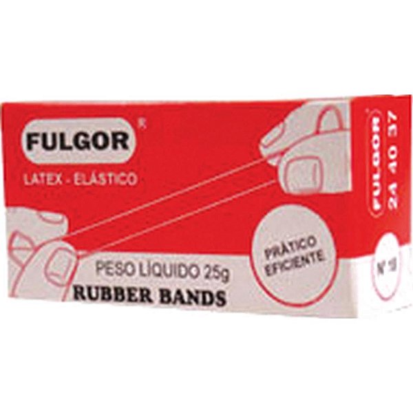 Elastico latex fino chines n.18 cx/25gr - fulgor (caixa)