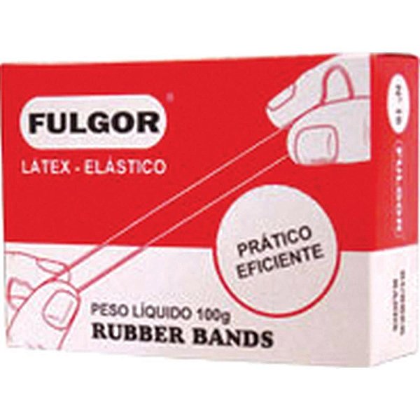 Elastico latex fino chines n.18 cx/100g - fulgor (caixa)