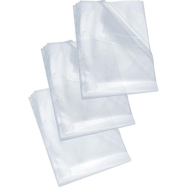 Envelope plastico oficio 4furos grosso 0,15mm - dac (cx.c/400)