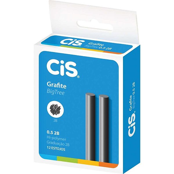 Grafite 0.5mm 2b 12tubosx12minas bigtree - sertic (caixinha)