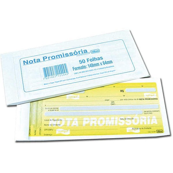 Impresso talao nota promis.mini 50fls. - tilibra (pct.c/10)