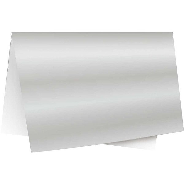 Papel laminado 45x59cm. lamicor prata - cromus (pct.c/40)