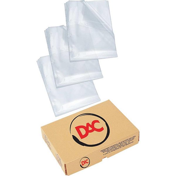 Envelope plastico sem furo oficio medio 0,10mm - dac (cx.c/600)