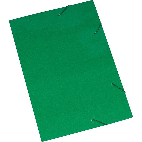 Pasta aba elastica papel oficio verde - polycart (pct.c/20)