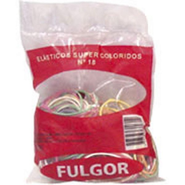 Elastico colorido latex n.18 pct/ 100grs. - fulgor (pacote)