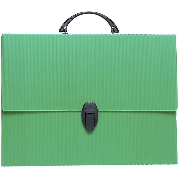 Maleta novaonda com alca 4,5 cm. verde - polibras (unidade)