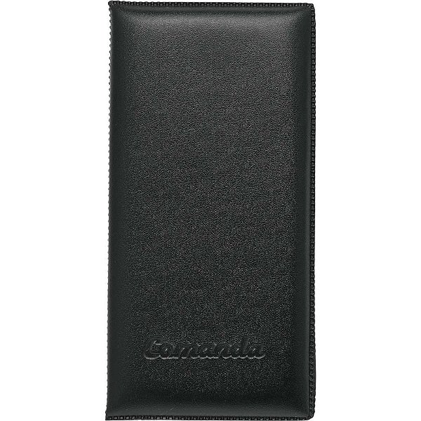 Cardapio comanda pvc preto 17,5x9cm. - dac (pct.c/05)