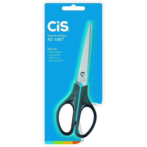 Tesoura cis office ks-106t 16,5cm. - sertic (unidade)