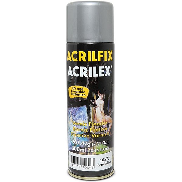 Verniz fixador acrilfix fosco 300ml. aerosol - acrilex (cx.c/06)