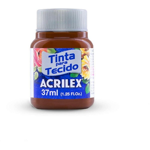 Tinta para tecido fosca 37ml ceramica - acrilex (duzia)