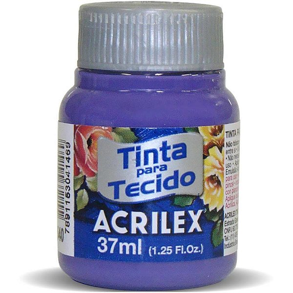 Tinta para tecido fosca 37ml violeta cobalto - acrilex (duzia)