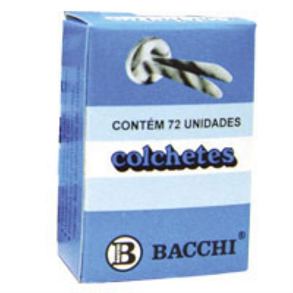 Colchete latonados n.10 cx.c/ 72unid. - bacchi (pct.c/10)