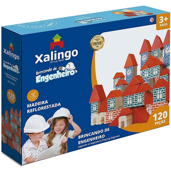 Brinquedo para montar brincando de engenheiro 120pc - xalingo (unidade)