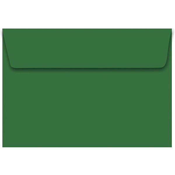 Envelope convite colorido 162x229mm verde plus 80g - foroni (cx.c/100)