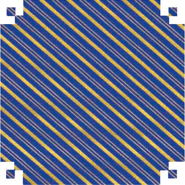 Papel presente bobina couche 60cm.mod.160 listrado azul/our - v.m.p. (bo-100mts)
