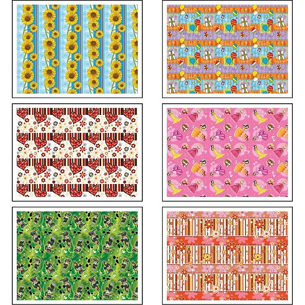Papel presente kit-207a 66x96 10mod. - cristina (pct.c/50)