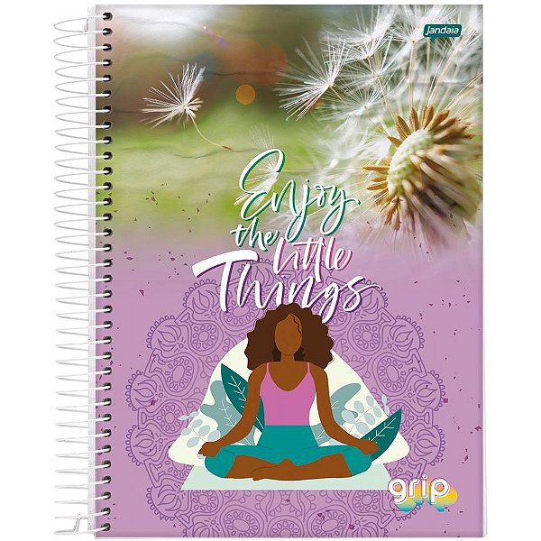 Caderno 20x1 capa dura grip 320fls. - jandaia (pct.c/02)