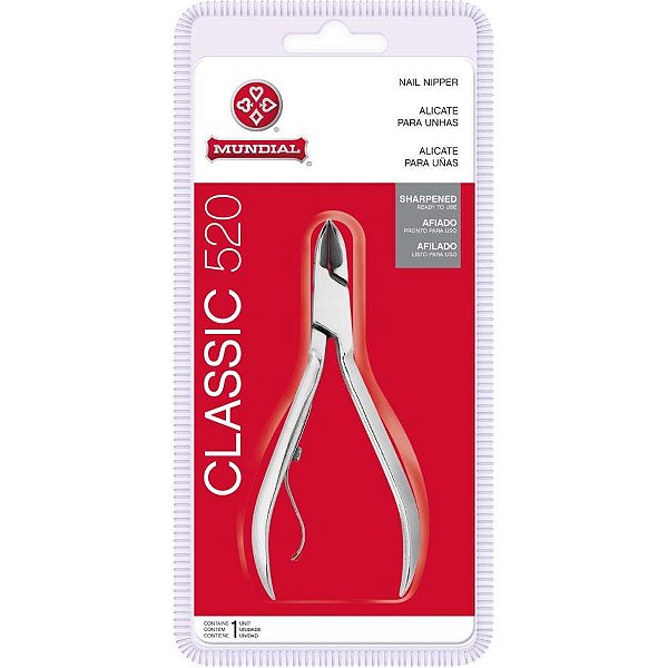 Alicate higiene pessoal p/unhas maos 4pol 10cm - mundial (unidade)