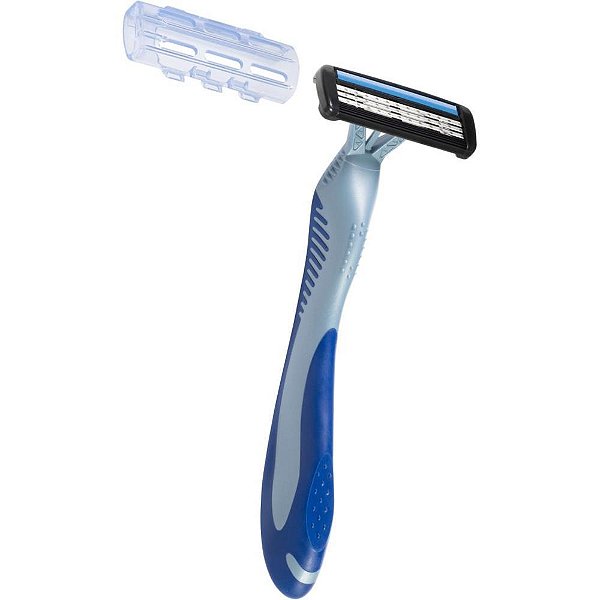 Barbeador descartavel bic flex 3 azul 12blx1und. - bic (ct.c/12)