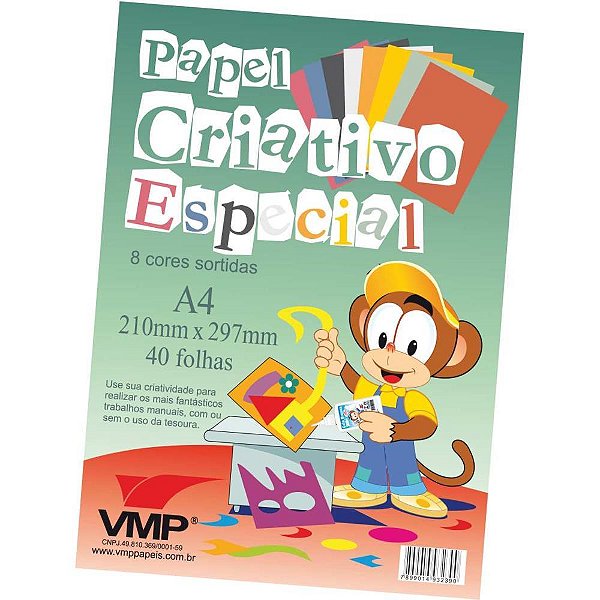 Bloco para educacao artistica especial a4 8cores 40f.60g - v.m.p. (pacote)
