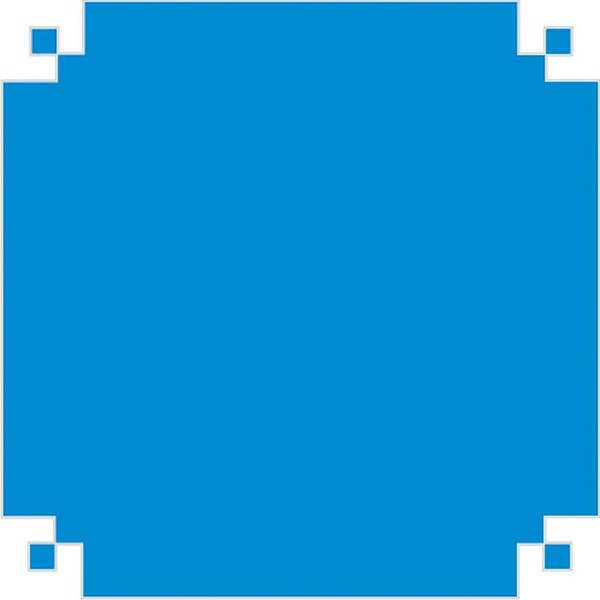 Papel de seda azul celeste 48x60cm 20g - v.m.p. (pct/100)