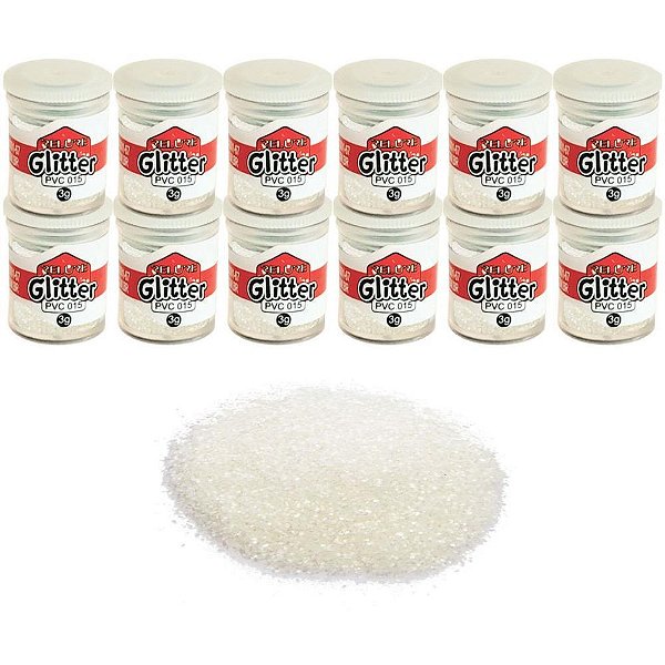 Glitter pvc cristal potes 3g. - honey (pct.c/12)