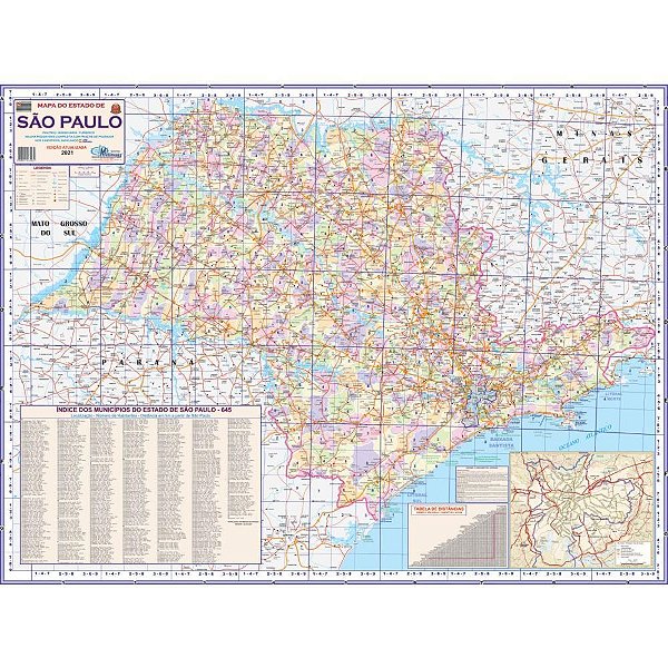 Mapa periodico estado de sao paulo - multimapas (unidade)