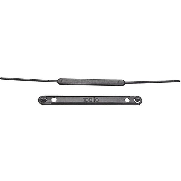 Grampo trilho plastico dellofix preto - dello (pct.c/50)