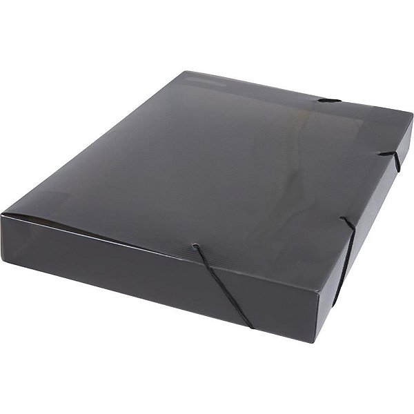 Pasta aba elastica plastica oficio 40mm fume soft - polibras (pct.c/10)
