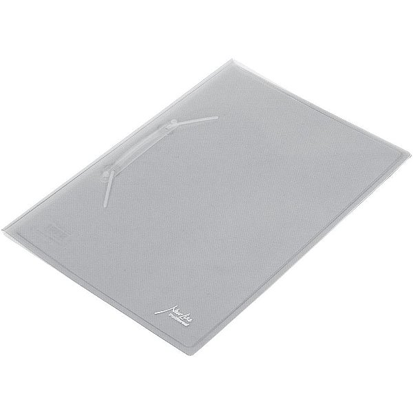 Pasta grampo trilho plastica oficio cristal soft - polibras (pct.c/10)