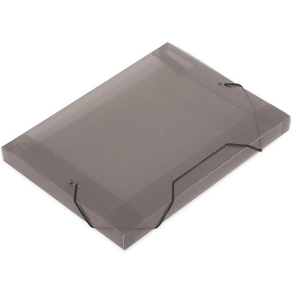 Pasta aba elastica plastica oficio 30mm fume soft - polibras (pct.c/10)