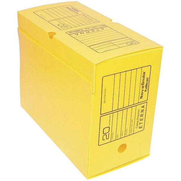 Arquivo morto polipropileno novaonda gigante amar.39x18x30 - polibras (pct.c/10)