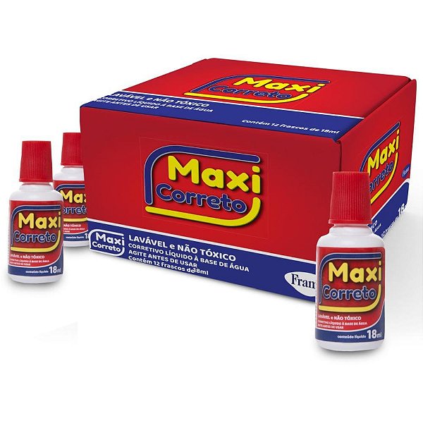 Corretivo maxi correto 18ml - frama (cx.c/12)