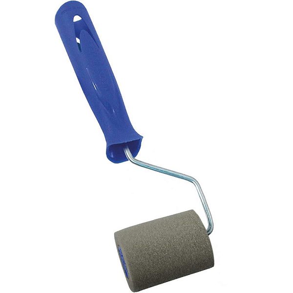 Rolo de pintura espuma poliest.1340 cinza 4cm - pinceis tigre (cx.c/24)
