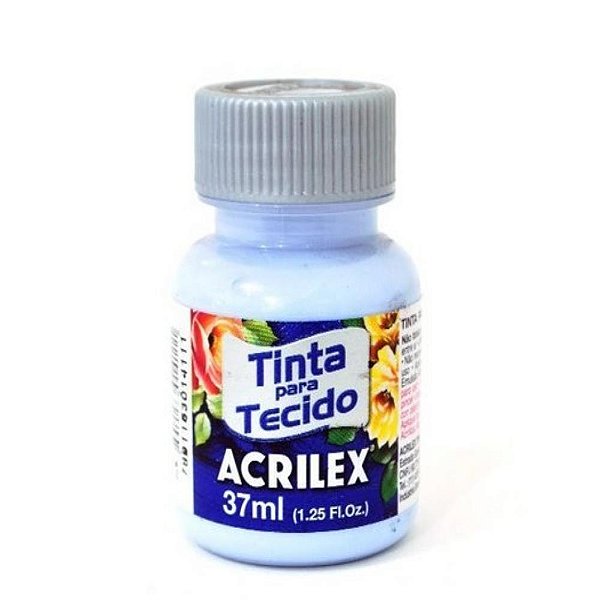 Tinta para tecido fosca 37ml azul bebe - acrilex (duzia)