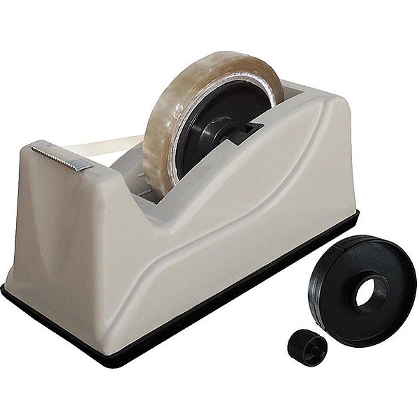 Suporte para fita adesiva grande plastico preto - cavia (unidade)