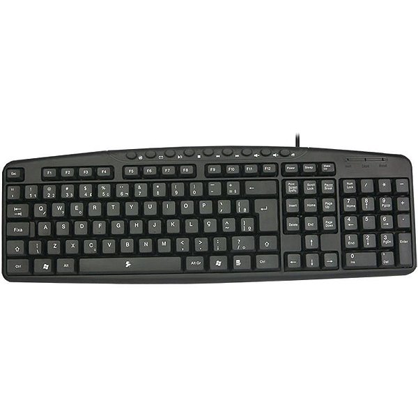 Teclado usb multimidia office - santana centro (unidade)