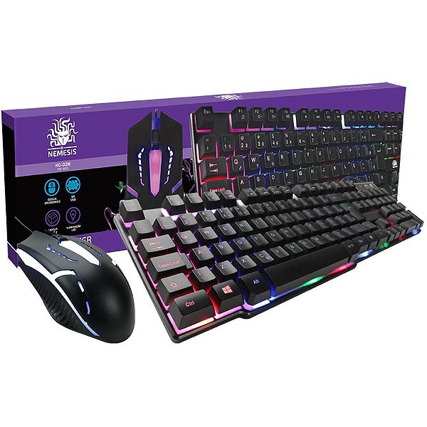 Kit perifericos teclado+mouse gamer start usb - santana centro (unidade)