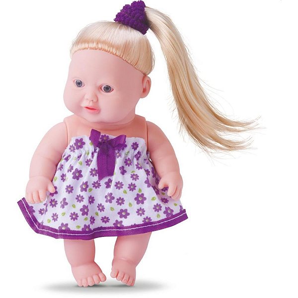 Boneca little bee cabelo 17,5cm - bee toys (unidade)