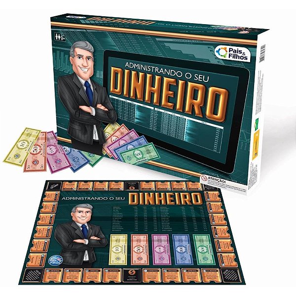 Jogo de tabuleiro administrando o seu dinheiro - pais e filhos (unidade)