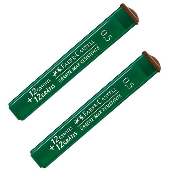 Grafite 0.5mm polymer hb 12tb x 24mn - faber-castell (cx.c/12)